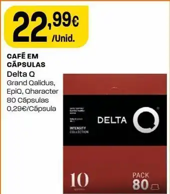 Intermarché Cápsulas de café delta q promoção