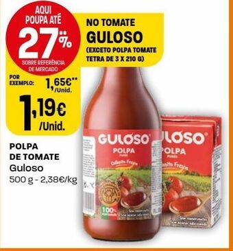 Intermarché Polpa de tomate guloso promoção