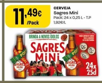 Intermarché Cerveja sagres mini promoção
