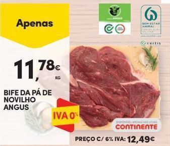 Continente Bom dia Carne bovina promoção