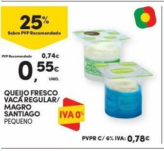 Queijo fresco santiago