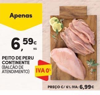Continente Bom dia Peito de peru continente promoção