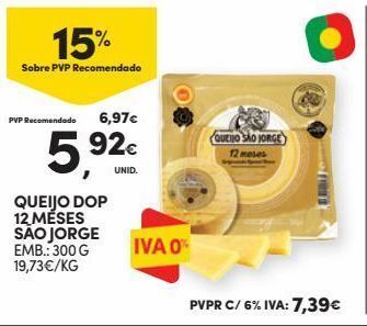 Continente Bom dia Queijos são jorge promoção
