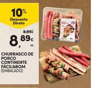 Continente Bom dia Carne suína promoção