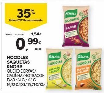 Continente Bom dia Macarrão knorr promoção