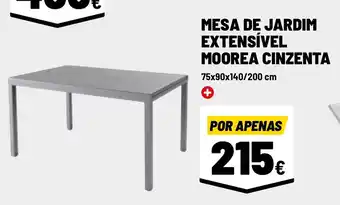 Brico Depôt MESA DE JARDIM EXTENSÍVEL MOOREA CINZENTA promoção
