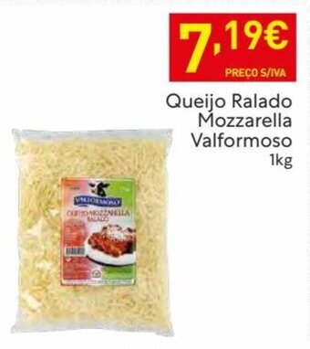 Recheio Queijo Ralado Mozzarella Valformoso 1kg promoção