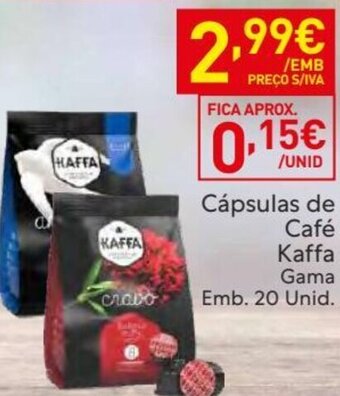 Cápsulas de Café Kaffa Gama Emb. 20 Unid.