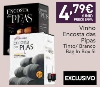 Recheio Vinho Encosta das Pipas promoção