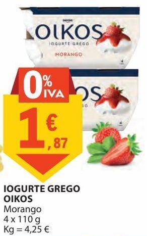 E.Leclerc Iogurte grego oikos promoção