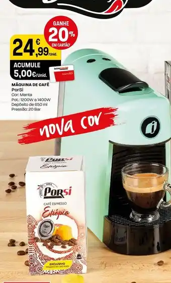 Intermarché Máquina de café dolce gusto porsi promoção