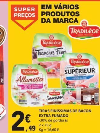 E.Leclerc Bacon fumado promoção