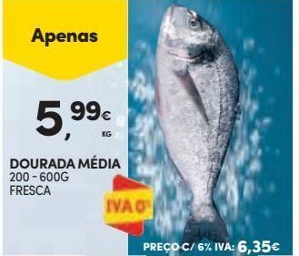 Continente Bom dia Dourada promoção
