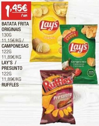 Spar Batata chips lay's promoção
