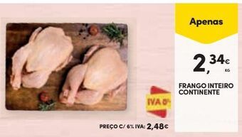 Continente Bom dia Frango inteiro continente promoção