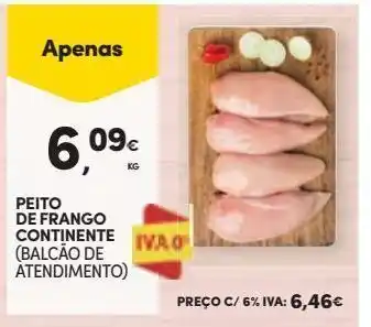 Continente Bom dia Peito de frango continente promoção