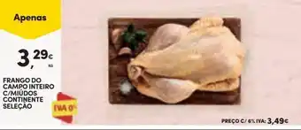 Continente Bom dia Frango inteiro continente promoção
