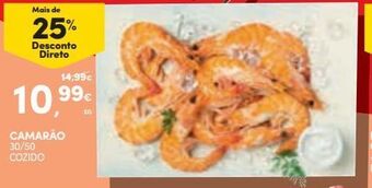 Continente Bom dia Camarão cozido promoção