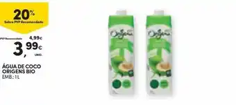 Água de coco origens bio