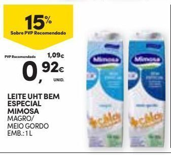 Continente Bom dia Leite mimosa promoção