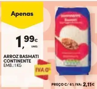Arroz basmati continente