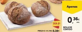 Continente Bom dia Pão promoção