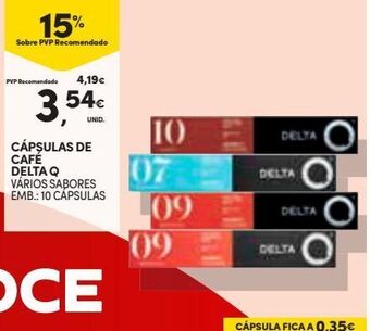 Continente Bom dia Cápsulas de café delta q promoção