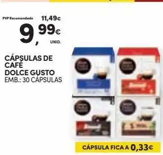 Continente Bom dia Cápsulas de café dolce gusto promoção