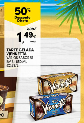 Continente Tarte Gelada Viennetta 650ml promoção