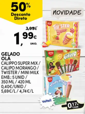 Continente Gelado Olá promoção