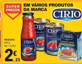 E.Leclerc Molho de tomate cirio promoção