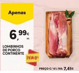 Continente Bom dia Carne suína continente promoção