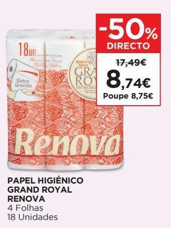 El Corte Inglés Papel higiênico renova promoção