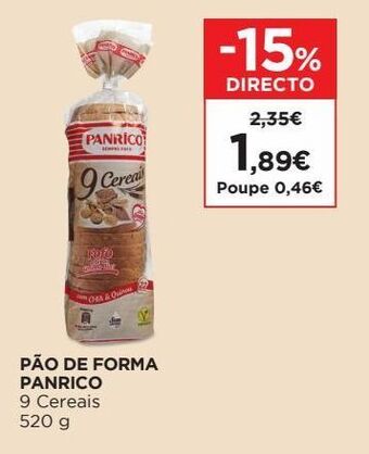 Pão de forma panrico