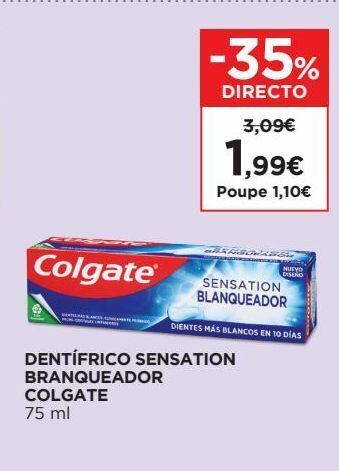 El Corte Inglés Pasta de dentes colgate promoção