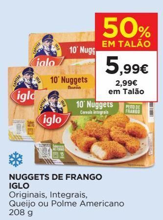 El Corte Inglés Nuggets de frango iglo promoção