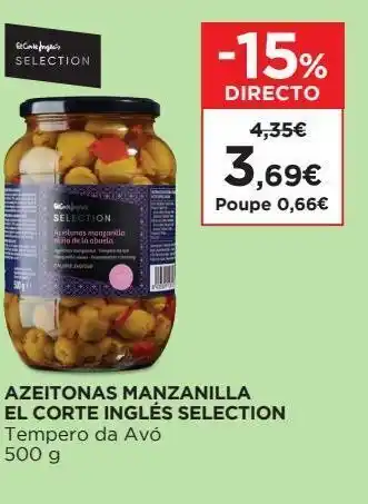 El Corte Inglés Azeitonas el corte inglés promoção