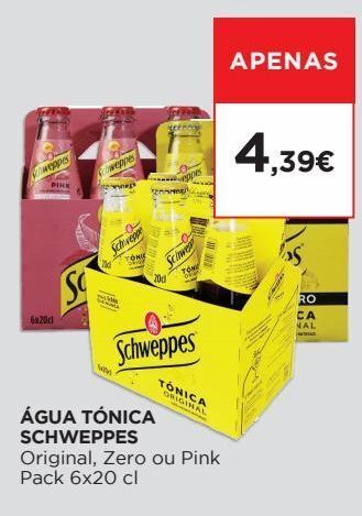 El Corte Inglés Água tônica schweppes promoção