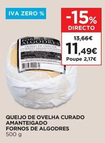 El Corte Inglés Queijo de ovelha promoção