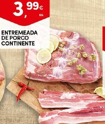 Continente Entremeada de Porco Continente promoção