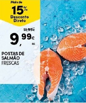 Continente Postas de Salmão Frescas promoção