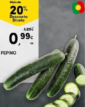 Continente Pepino promoção
