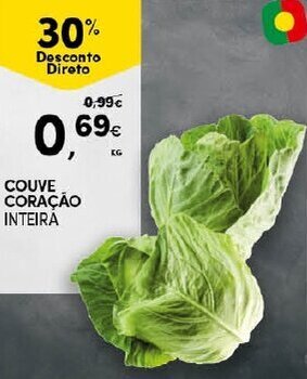 Continente Couve Coração promoção