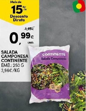 Continente Salada Camponesa Continente 250g promoção