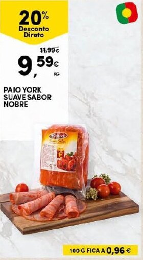 Continente Paio York Suave Sabor Nobre promoção