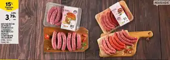 Continente Mix Salsicha de Porco Churrasco Lusitano/Sabores do Mundo Continente Facil & Bom 500g promoção