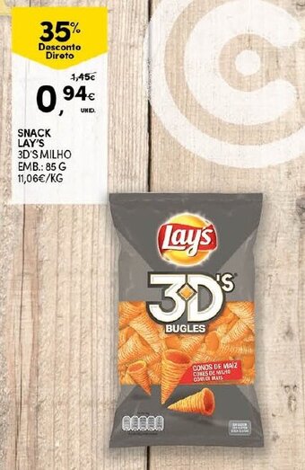 Continente Snack Lay's 85g promoção