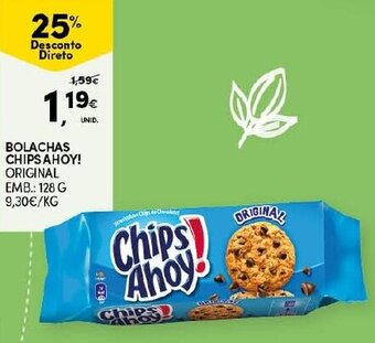 Continente Bolachas Chips Ahoy 128g promoção