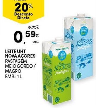 Leite UHT Nova Açores 1L