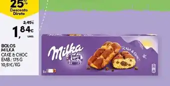 Continente Bolos Milka 175g promoção